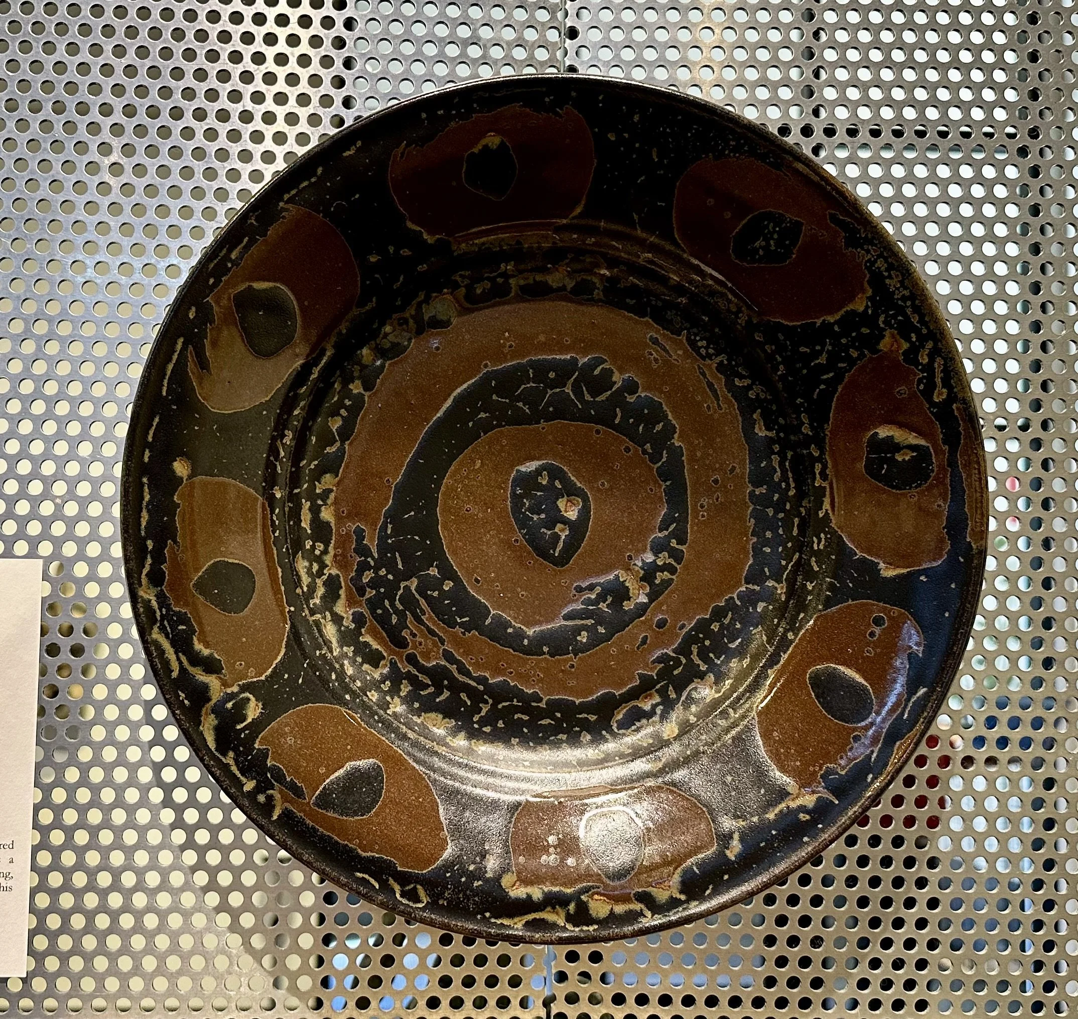 John Dennison, "Ceramic Plate," 13", clay