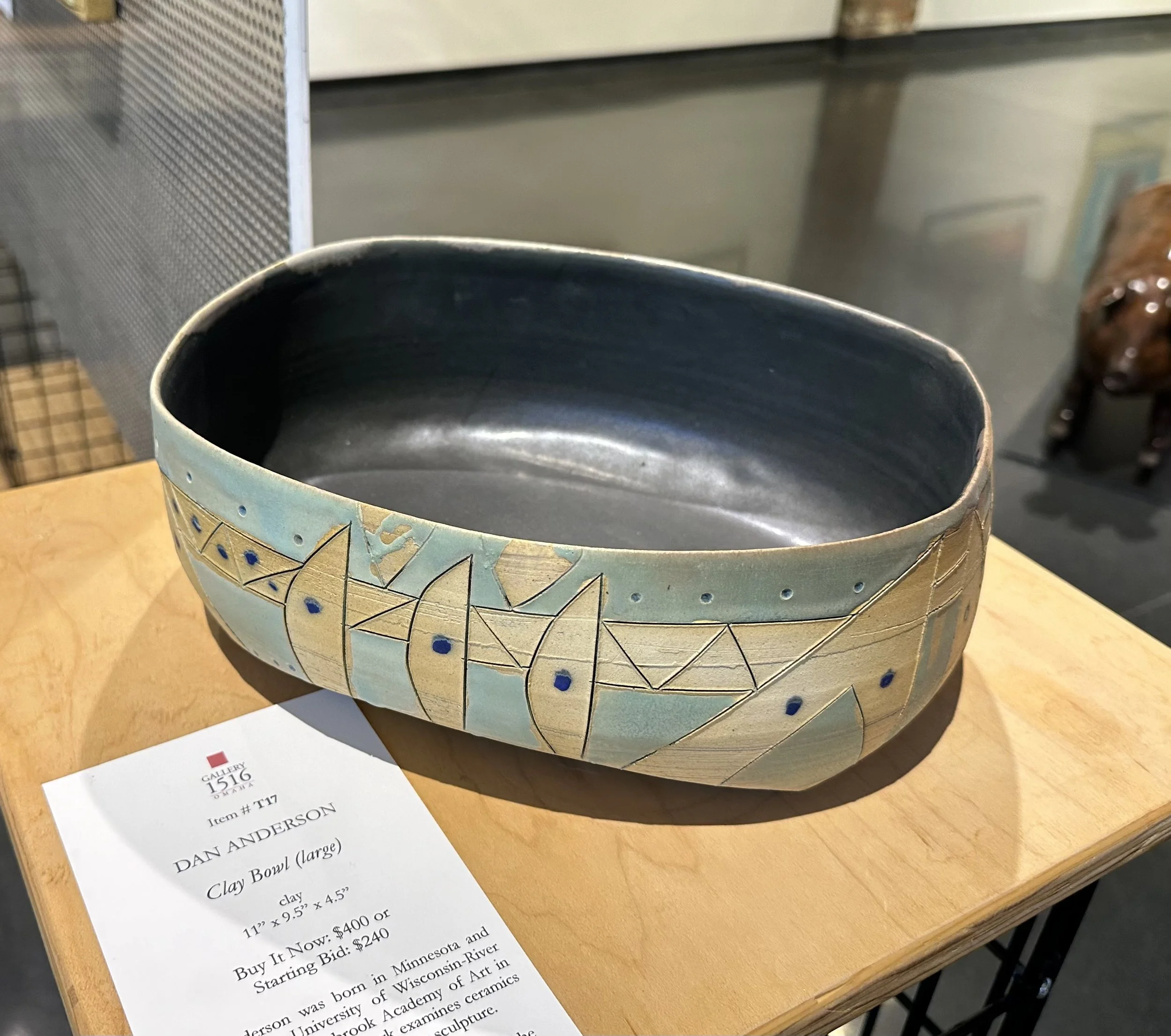 Dan Anderson, "Clay Bowl (large)," 11" x 9.5" x 4.5 ", clay