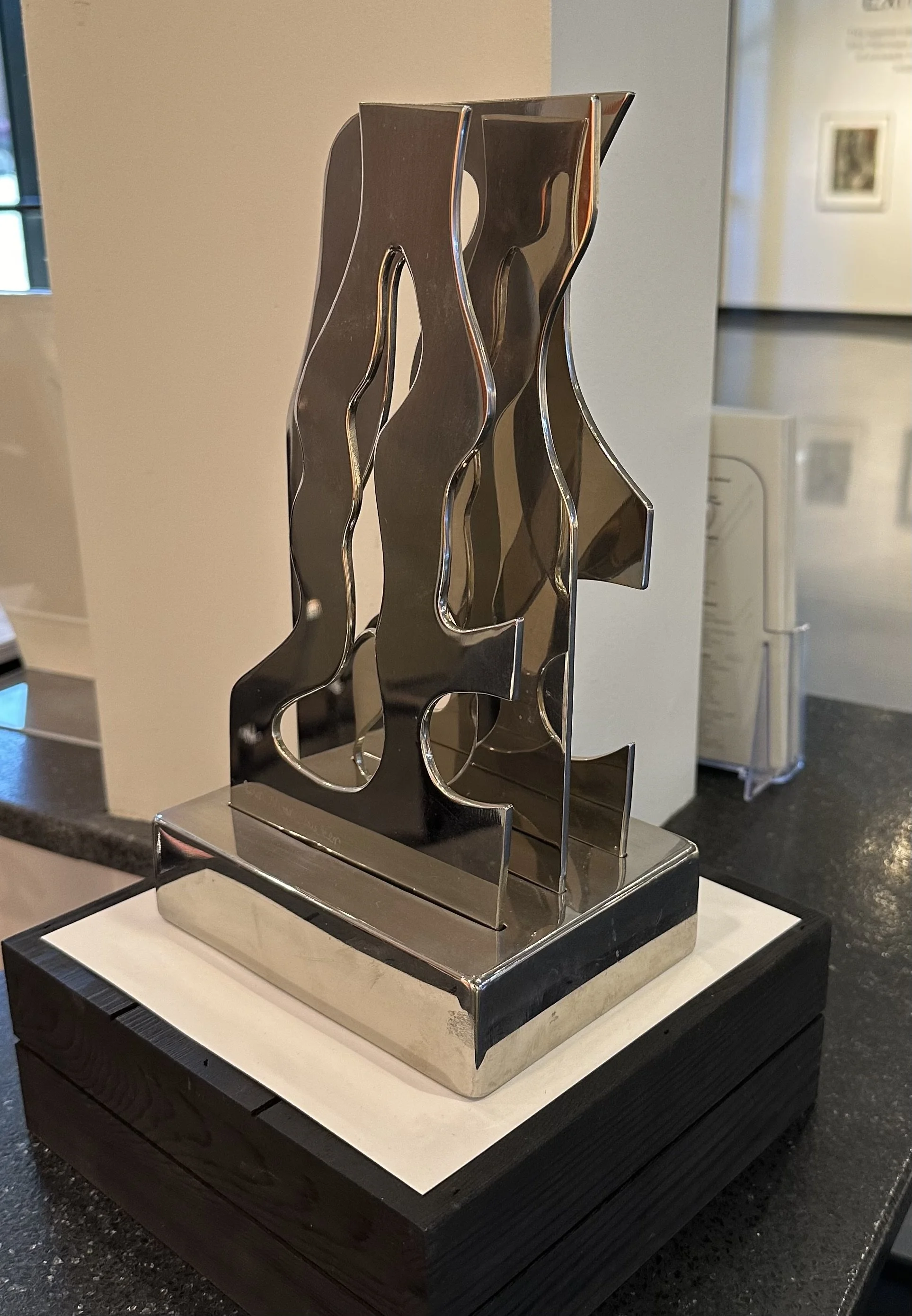Ben Markshausen, "SS Maquette," 12" x 5", polished stainless steel