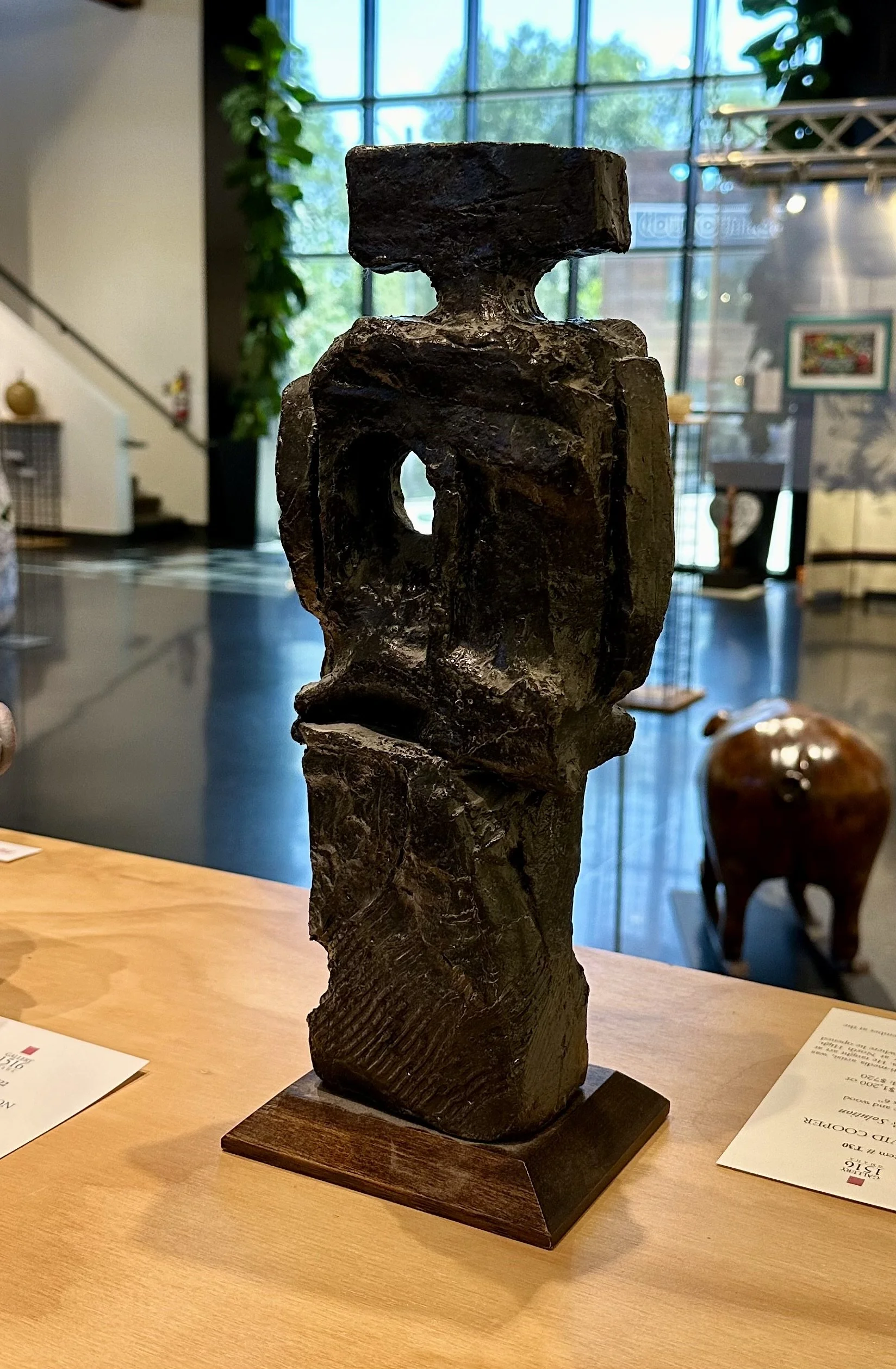 Kim David Cooper, "Revenge," 15" x 6", cast bronze and wood