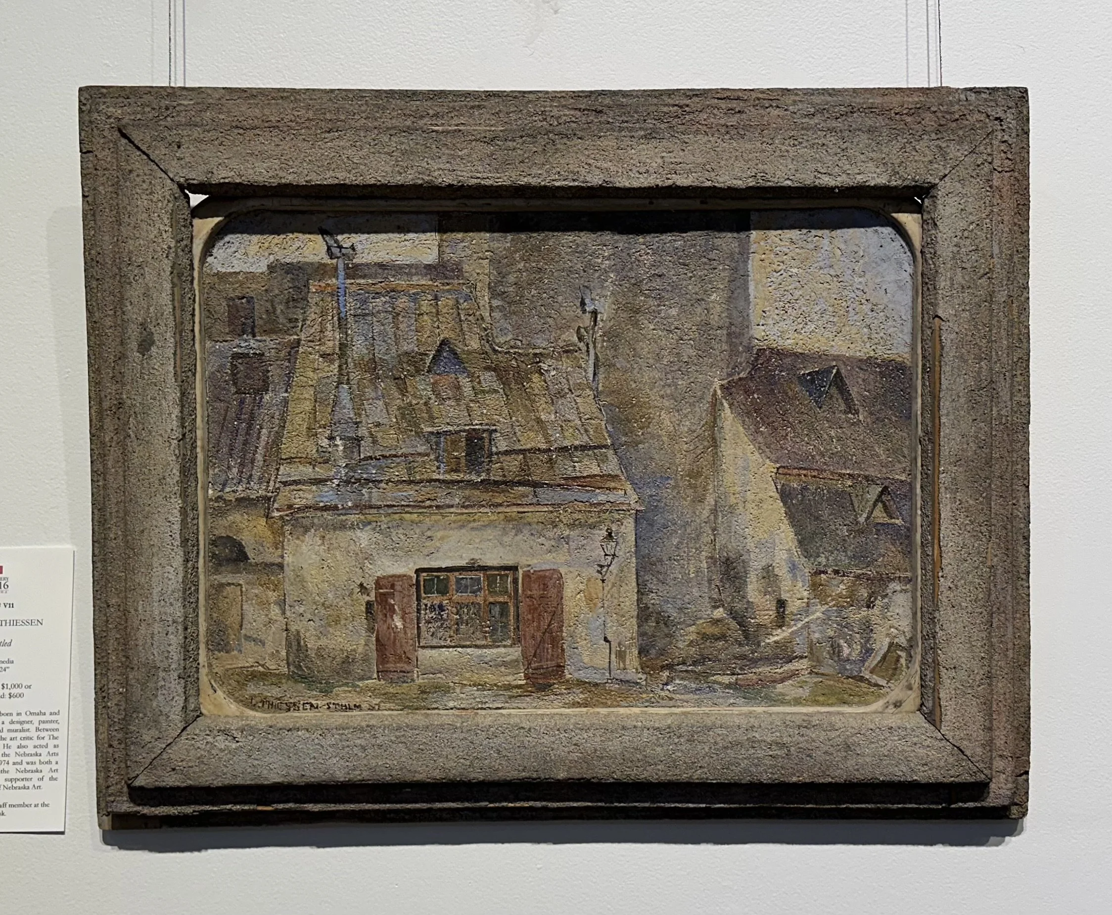 Leonard Thiessen, "Untitled," 19" x 24", mixed media