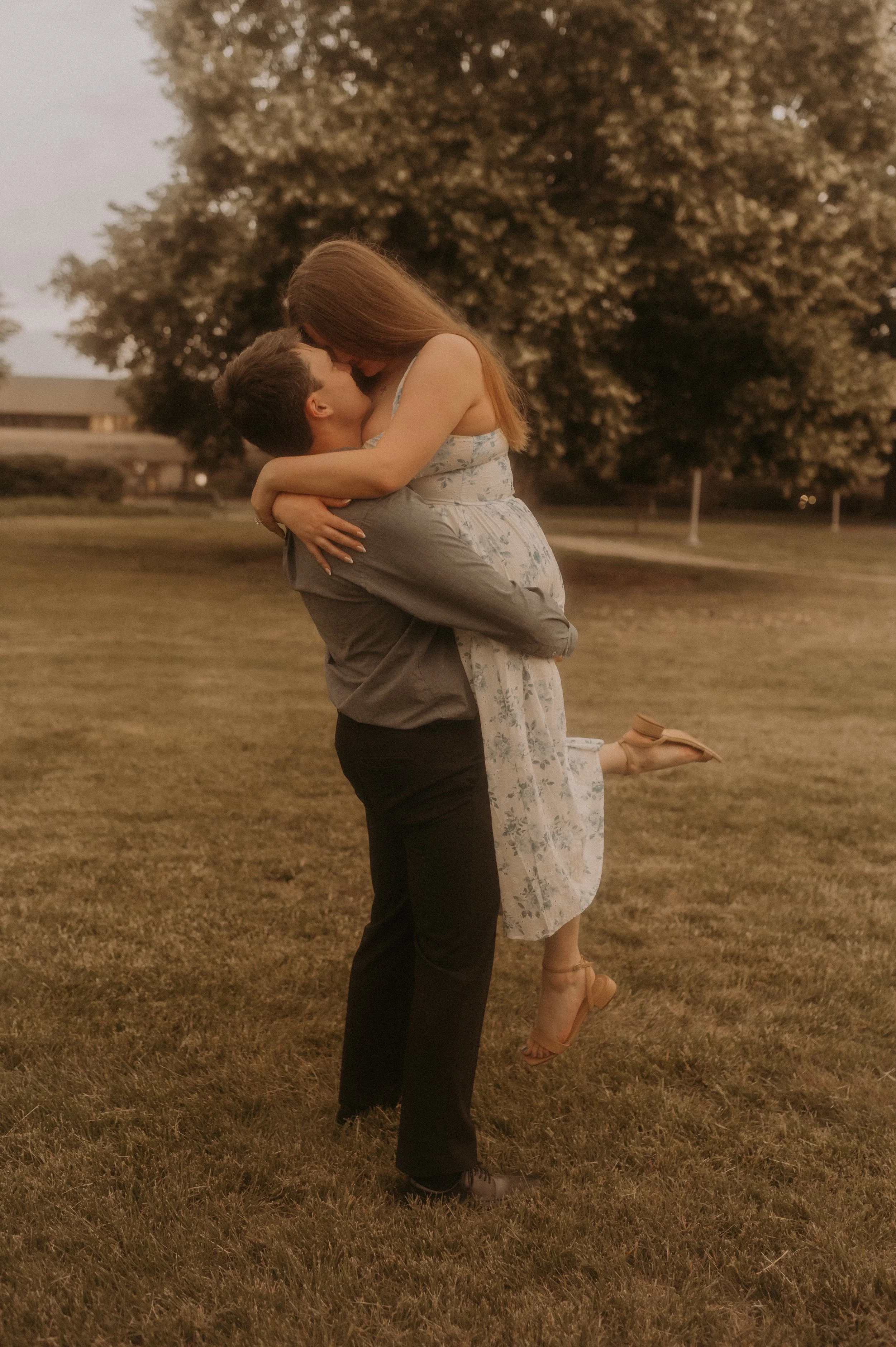 Nicholas and Grace // Surprise proposal at University of Evansville // Emilee Kerner Photography