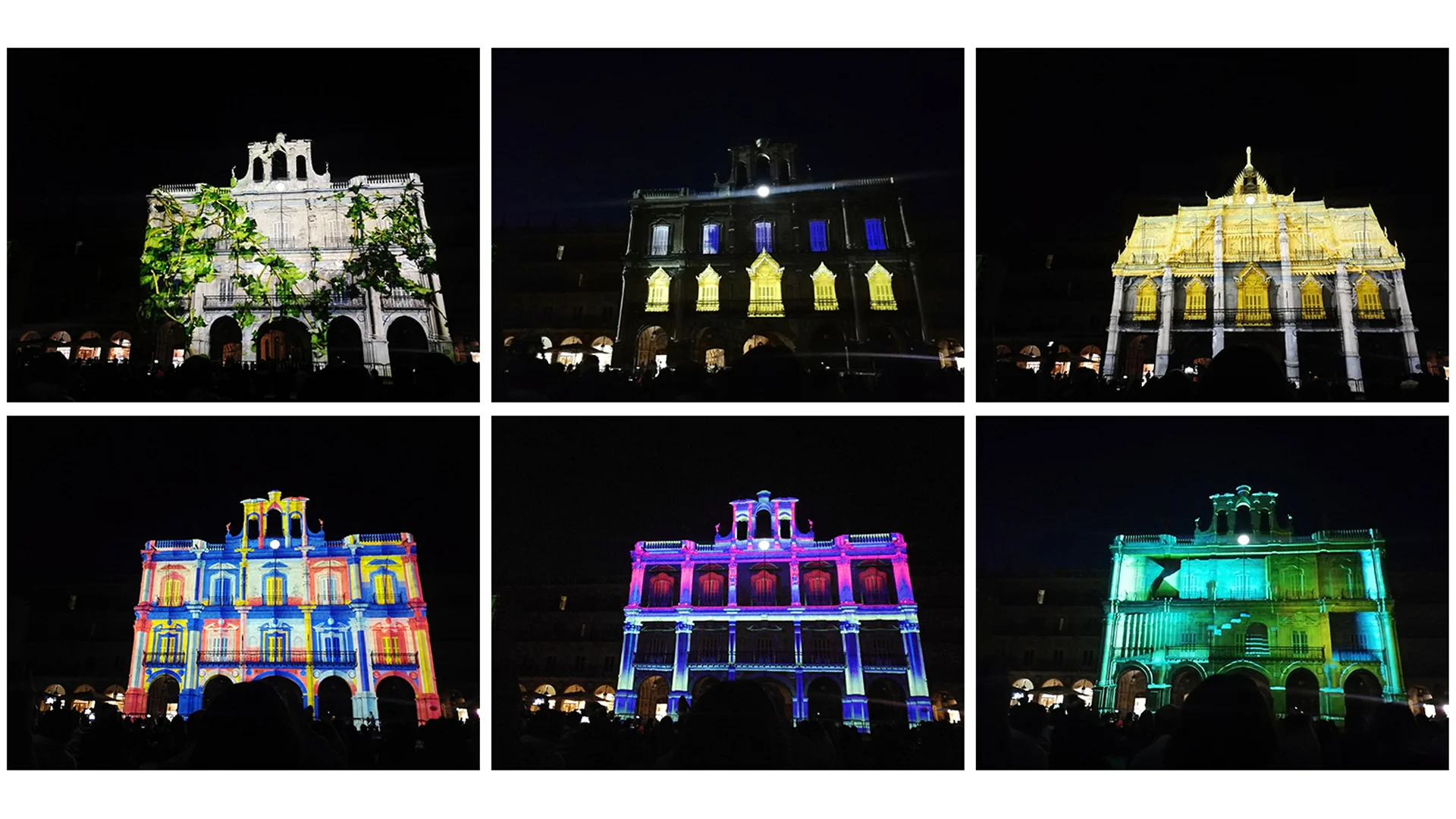 ภาพบรรยากาศตอนแสดงงาน Video Projection Mapping “LIFE”
