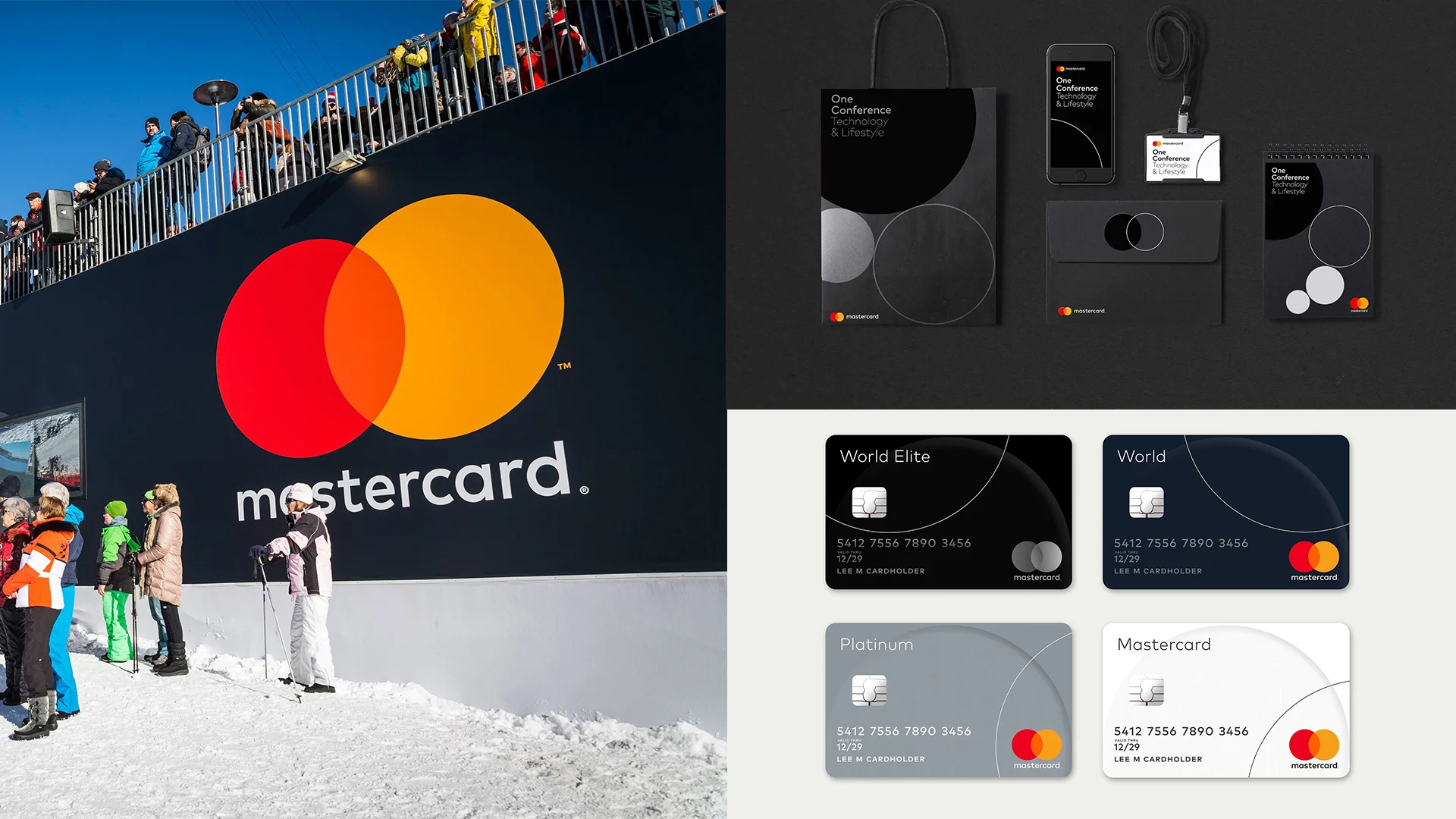 ภาพ Corporate Identity (CI) ใหม่ของ mastercard ที่ออกแบบโดย Pentagram