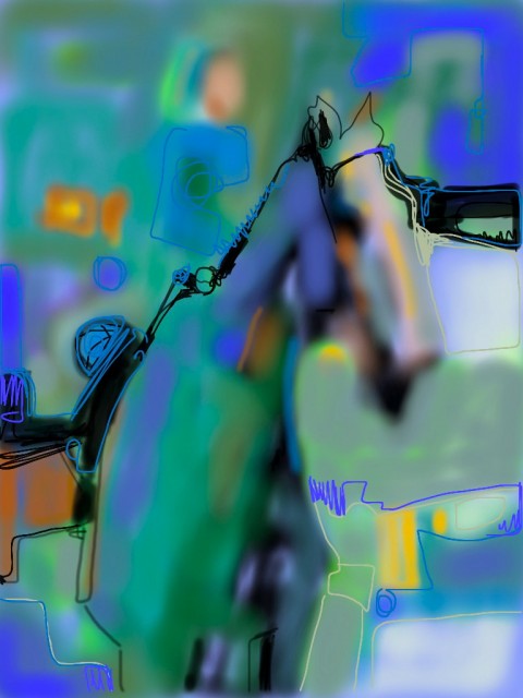 iphone art - Keeneland, April 2012 by Lesley Humphrey