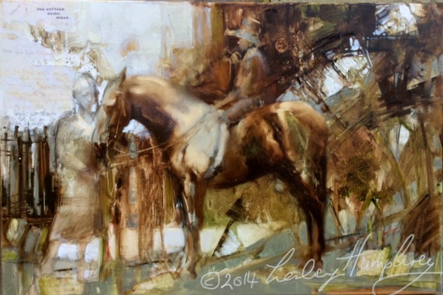 Little Betty : Freda’s Letter by Lesley Humphrey Copyright 2014 – 20″ x 30″ Oil on canvas