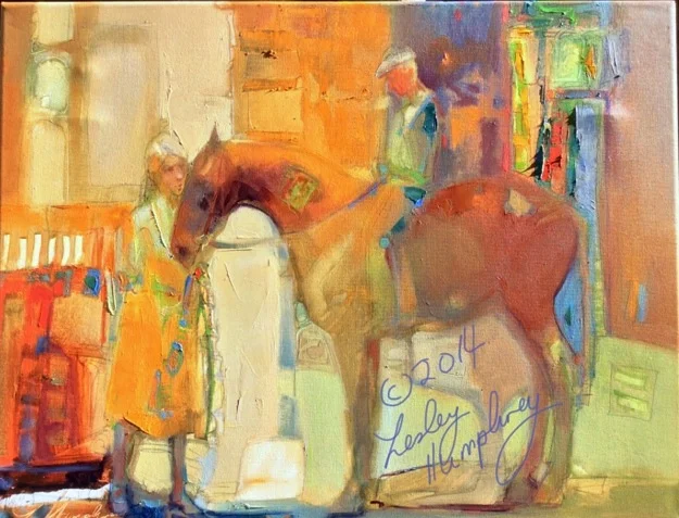 Little Betty : Who Will Go” Copyright 2014 by Lesley Humphrey 14″ x 18″ oil on linen