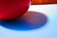 Notice reflected color in cast shadow