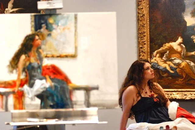 Lauren, thank you very much, lovely daughter – you are a perfect model. Thank you Pearl Fincher Museum of Fine Arts, Houston for this once-in-a-lifetime opportunity to paint surrounded by masterpieces. I love your museum. Thank you Linda Graham, Andrea Jetton, and Veranne Graham for sharing your talents with us. XX