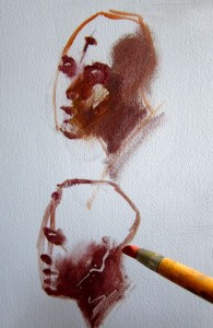 Adding form shadow and ‘etching’ out for lights