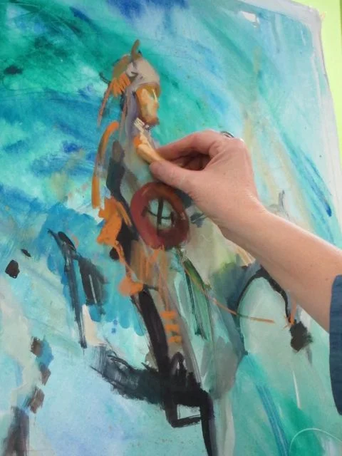 Added gouache shapes for WLH (where light hits), and enhanced with pastels for the higher lights.