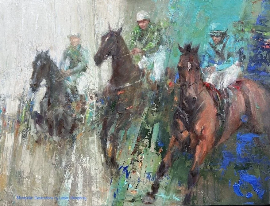 MONTPELIER GENERATIONS: 18" X 24" oil on panel by Lesley Humphrey