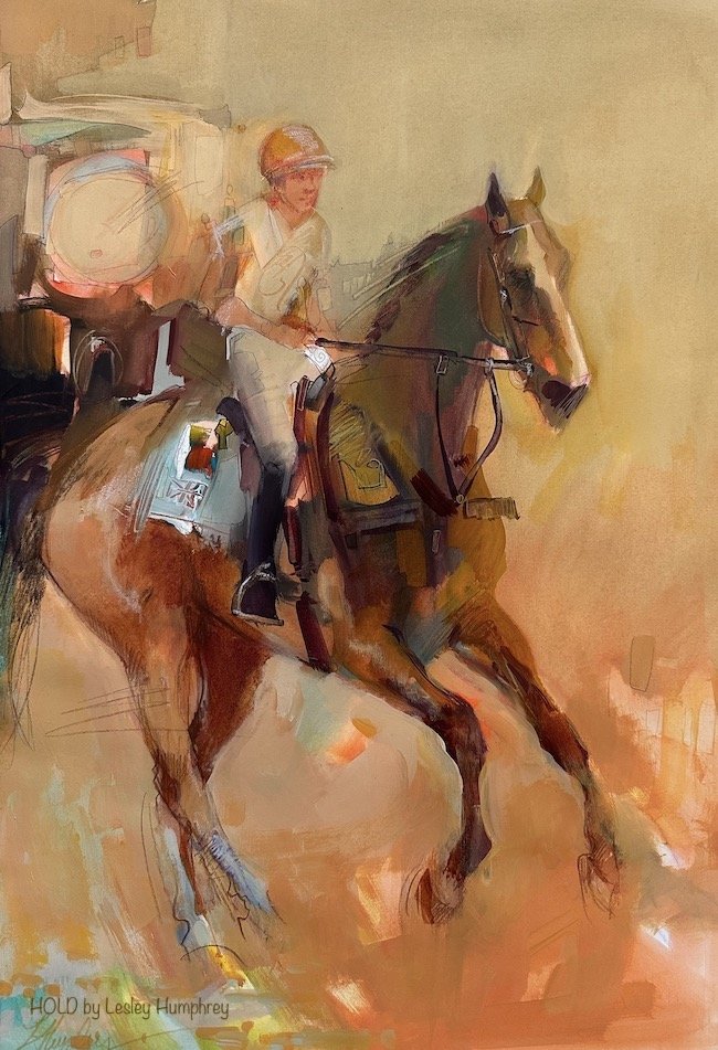 HOLD… 22” x 15” watercolor on paper (Available)