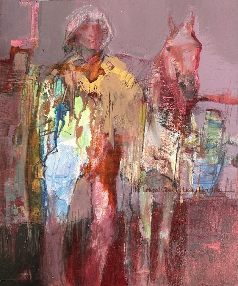 The Tattered Cloak: 14" x 12" acrylic on board