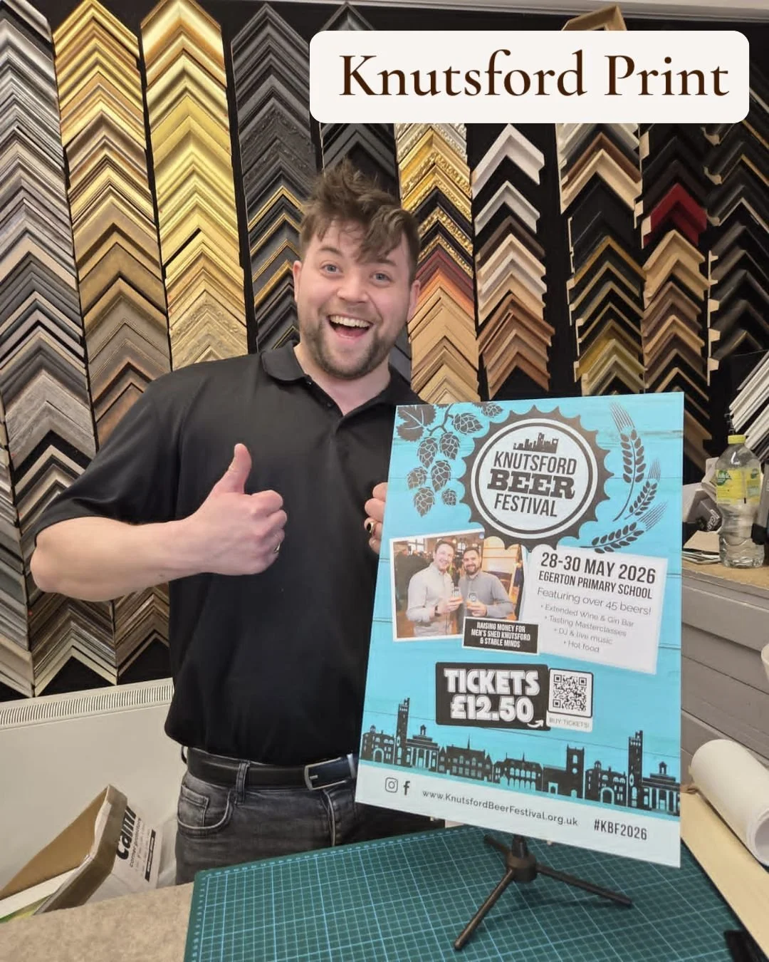 Got something to print? Then get yourself over to Knutsford Print. Based at the bus station Ben can help you with all your printing needs. And he's sponsoring a cask as this years festival! 
Check out his website https://www.knutsfordprint.co.uk or d