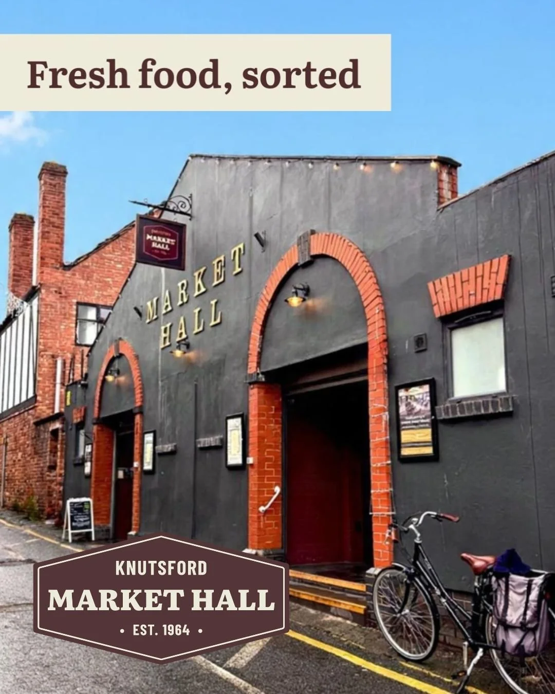 Thanks to @knutsfordmarkethall for sponsoring a beer at this years festival!
The market is open every Tuesday, Thursday, Friday, and Saturday and on the Sundays of the Makers Market and Christmas Market.  Did you know that you can also hire the space