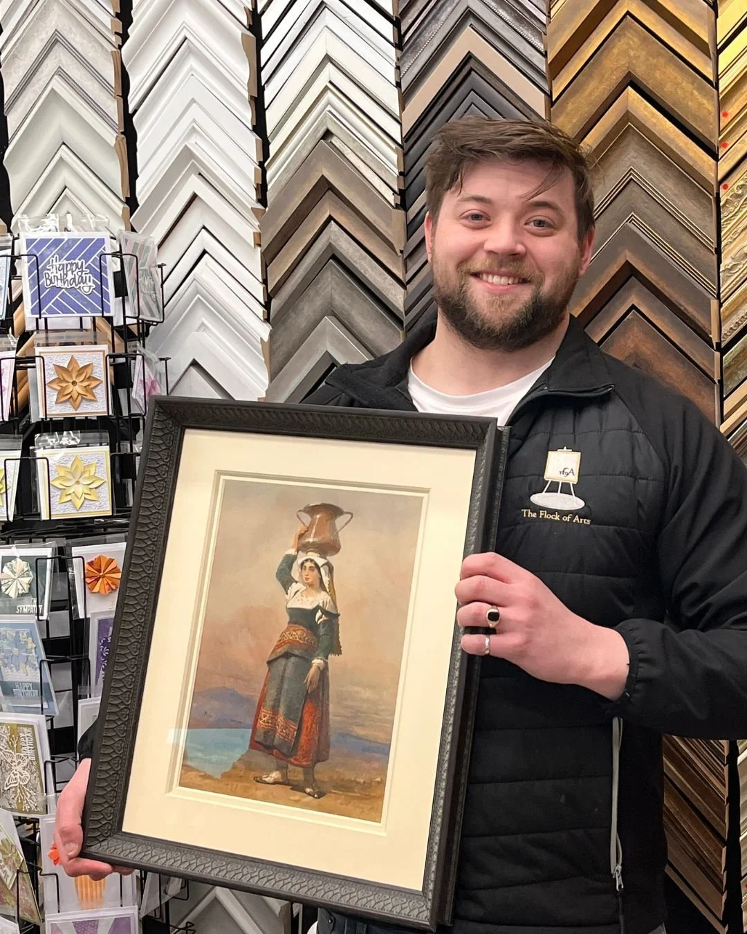 The Flock of Arts are a family run business, they pride ourselves in bringing quality and affordable items to the public, - for every frame produced, they provide a complete service, from initial design briefs to the final product. based in the heart