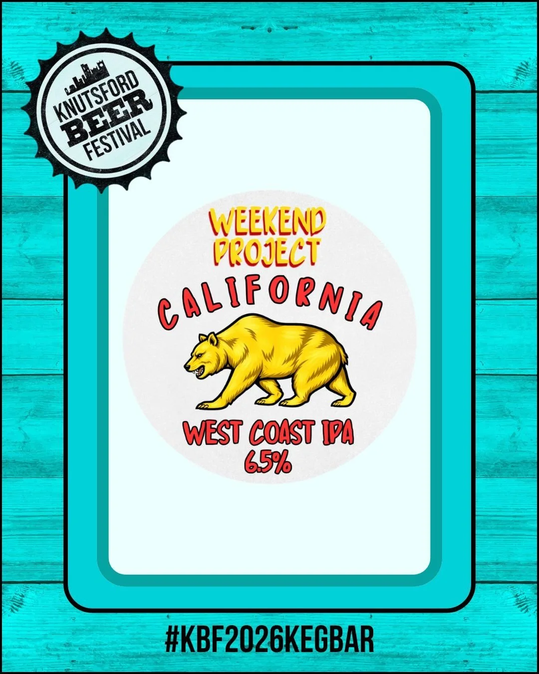 😎 CALIFORNIA
California knows how to party... but it also knows how to make exceptional beer. 
This @weekendprojectbrewco special is a bold and proudly bittersweet tribute to the iconic West Coast IPA - the style that kickstarted the new wave of mod