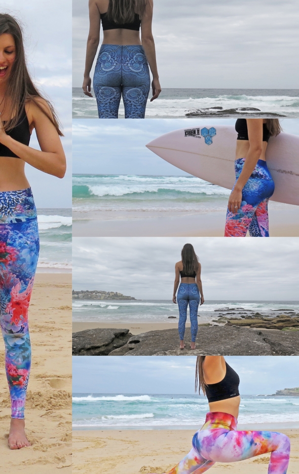 A selection of Samanata Yogi's beautiful leggings