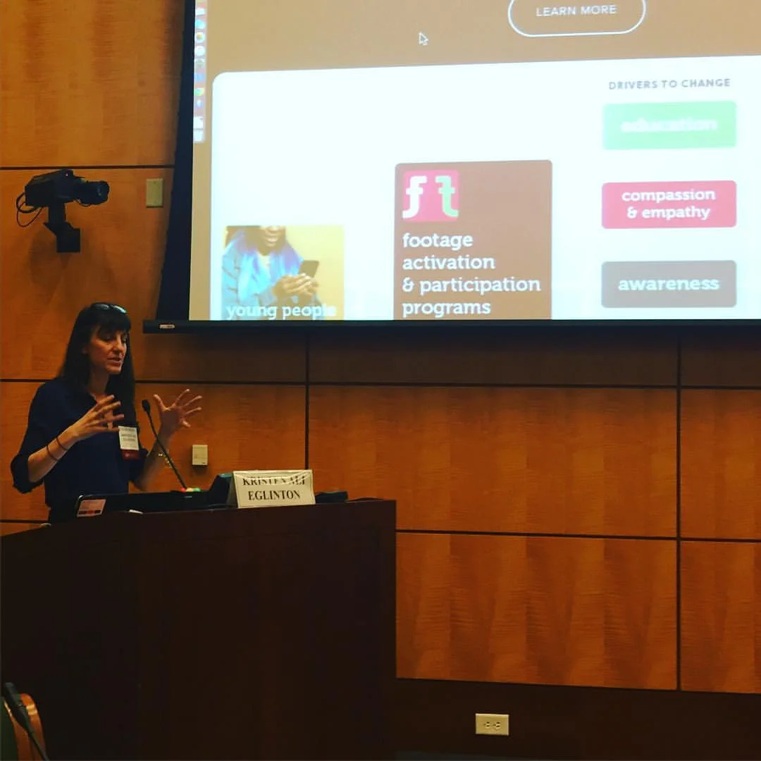 Presenting "Utilizing Technology and the Sustainable Development Goals to Amplify Youth Voices Globally and Ignite Change" with Footage Foundation at the National Academies 2016