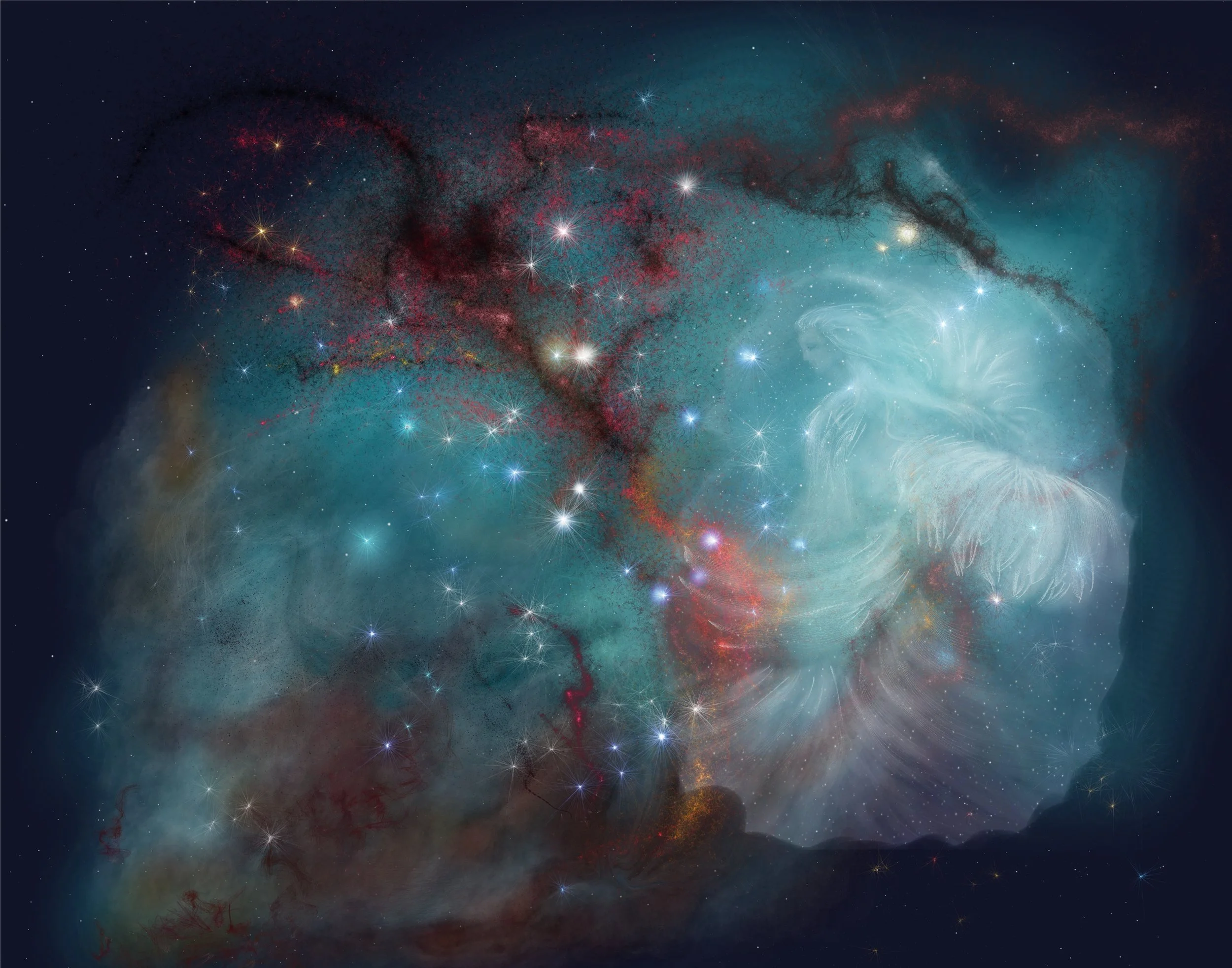 Angel in Turquoise digital art