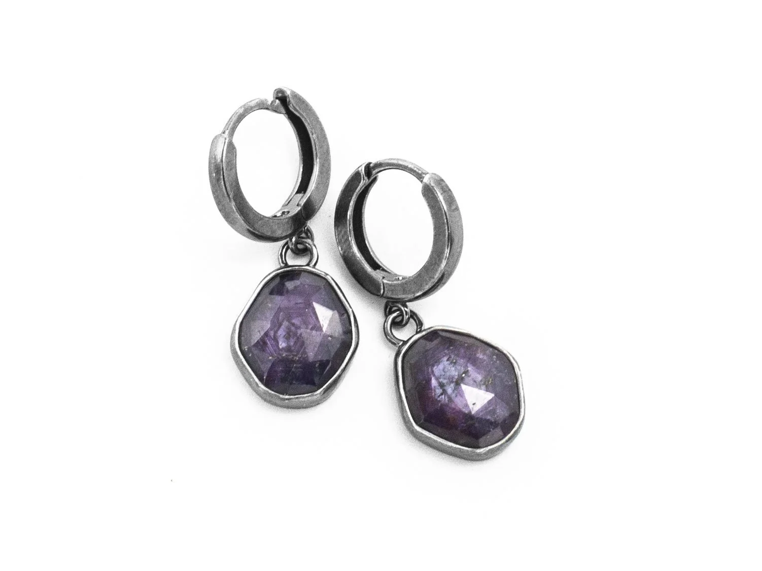 Ruby Hinge Hoops