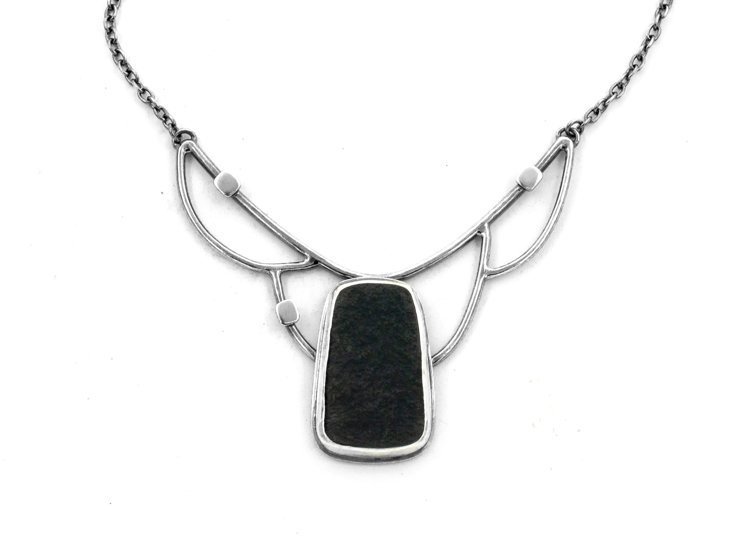 Black Jade Rough Surface Visionary Necklace (Copy)