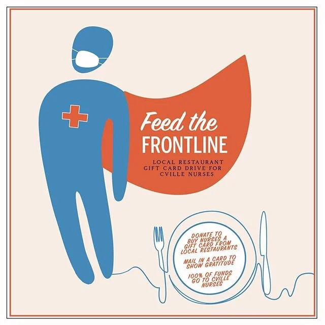 #Cville friends: Lets thank our nurses and save our restaurants!! Link in profile. https://www.gofundme.com/feedthefrontline #feedthefrontline #nursesaresuperheroes @jeneberline