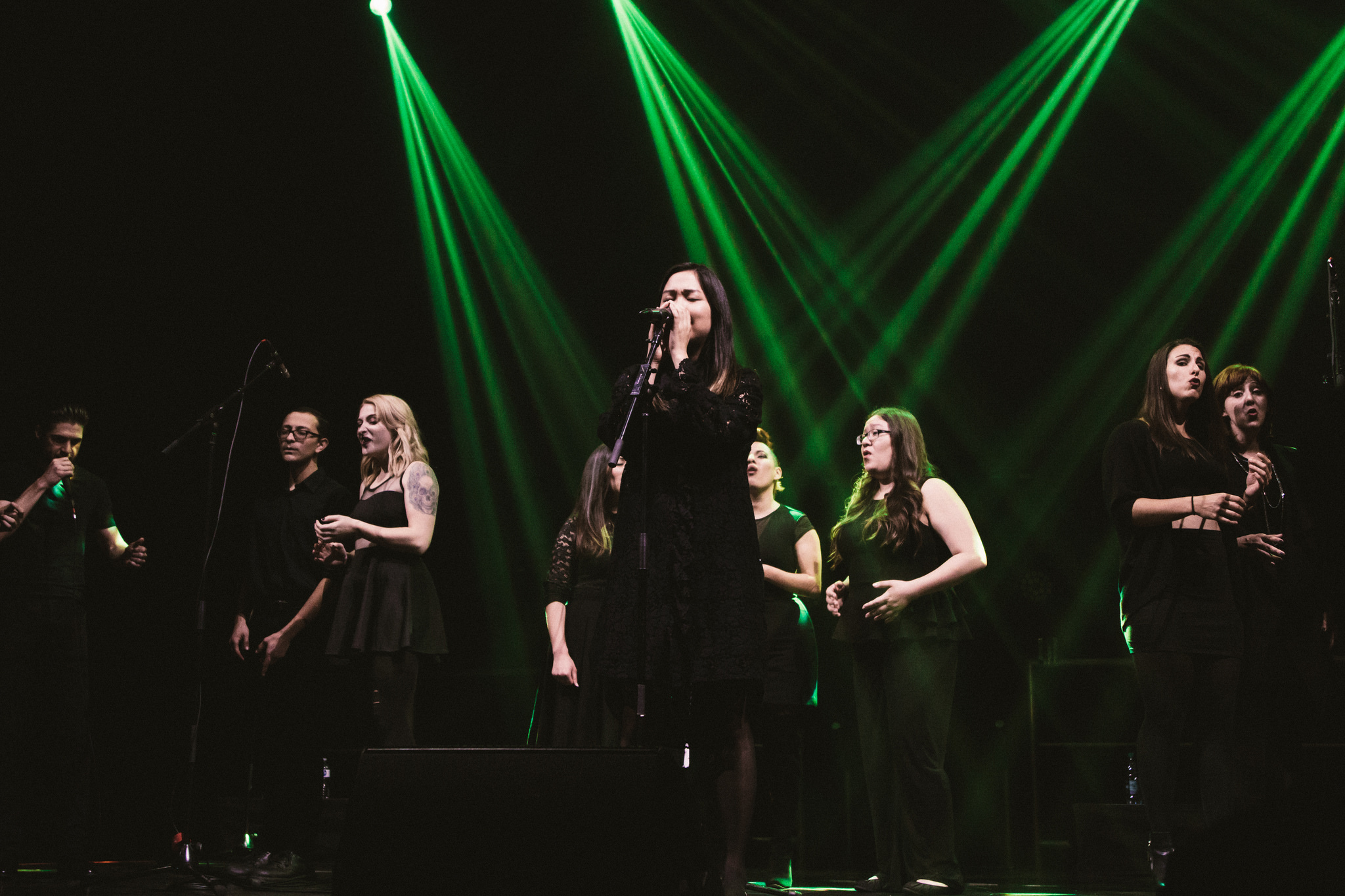  Top Shelf Vocal performs at the Belasco Theater at an event for the American Speech-Language-Hearing Foundation 