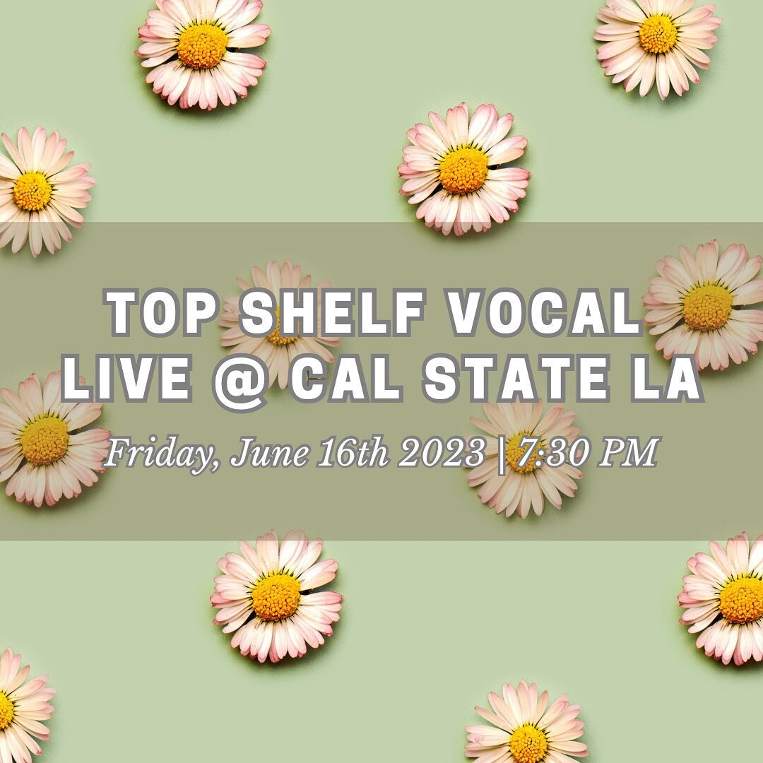 🎟️ON SALE NOW🎟️⁣
We&rsquo;re coming to CSULA&rsquo;s Student Union Theater for our Spring concert on Friday, 6/16 and early bird tix are just $10 for a limited time! Grab yours today from the link in our bio 💚