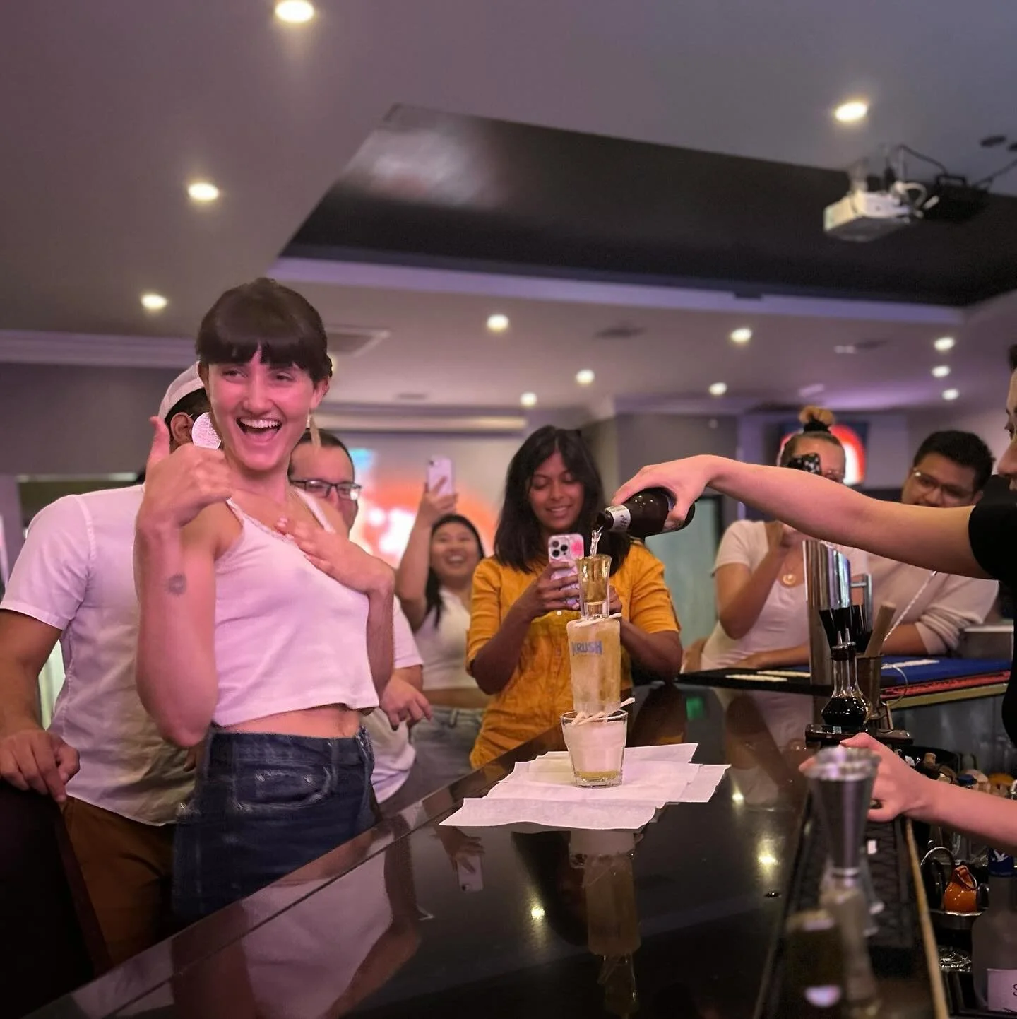 This week we’re sending off our amazing soprano, @eleanorhopeee! 
She served as our craft leader, TikTok expert,  and social chair, planning awesome events like our murder mystery party, seasonal retreats, and Tuesday night hangs! 🥳 Join us i