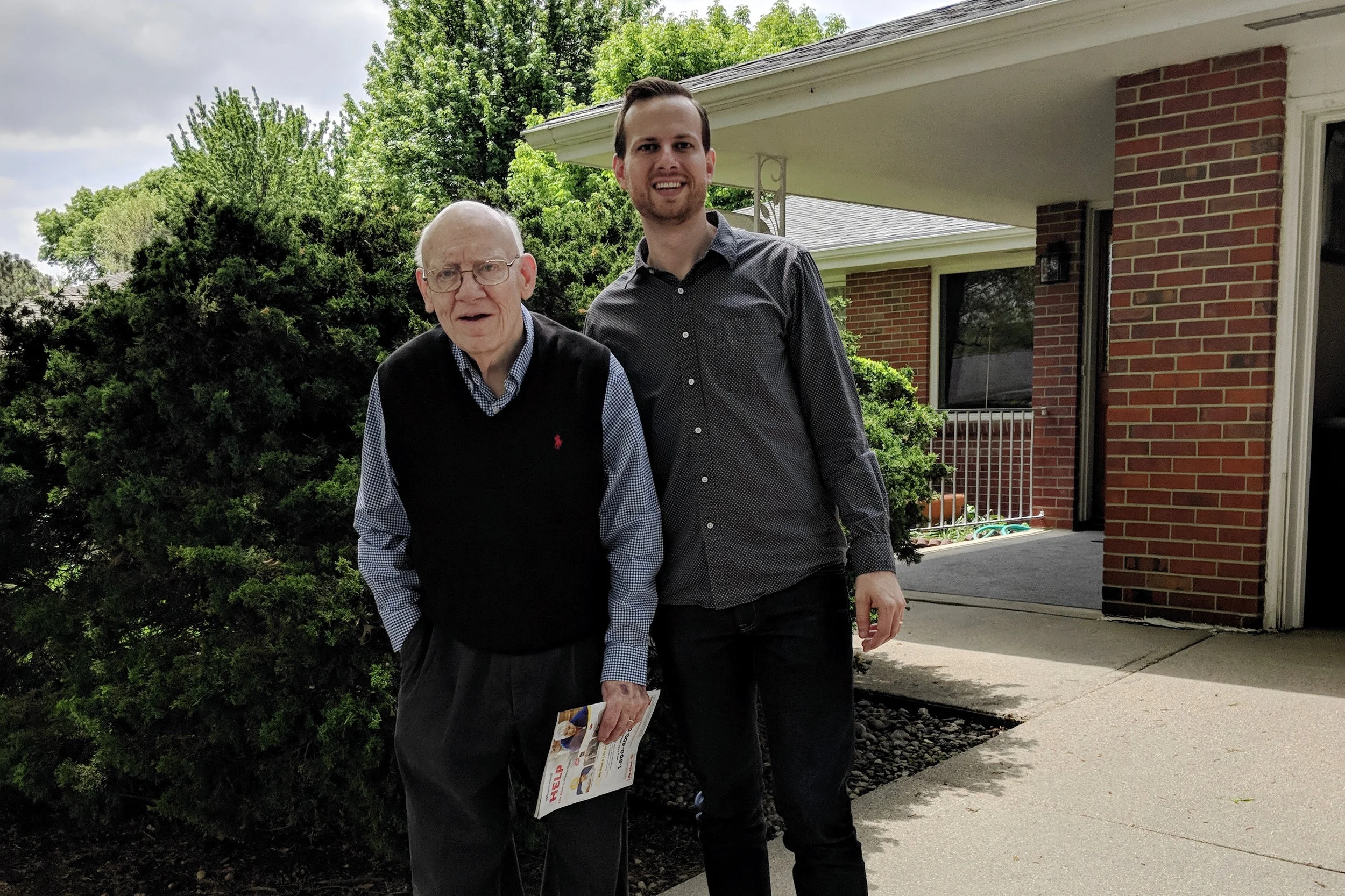 Dan and Grandpa Wiersbe in the late Summer of 2018.
