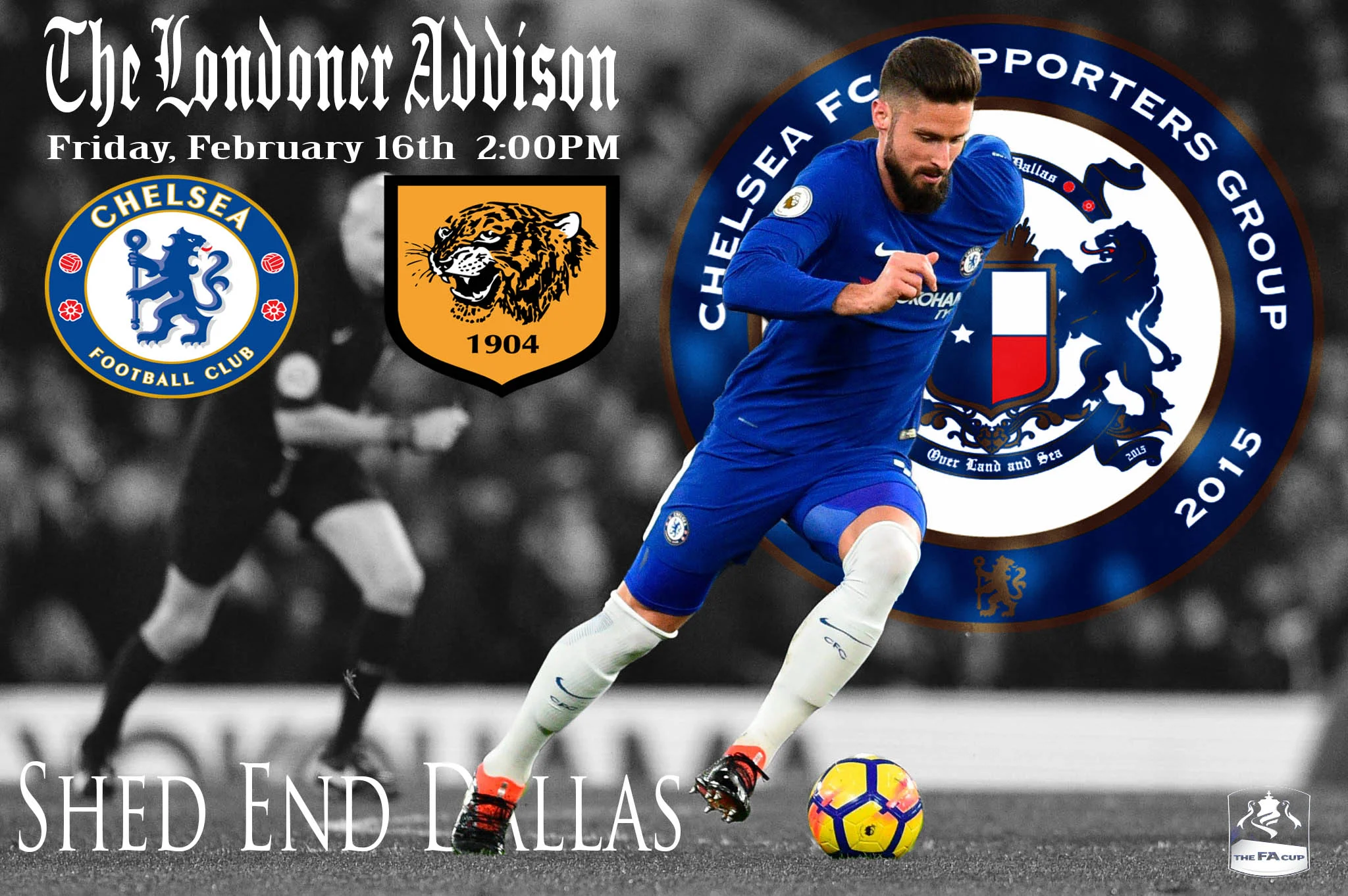 Chelsea FC vs Hull City (FA Cup 5th Round)