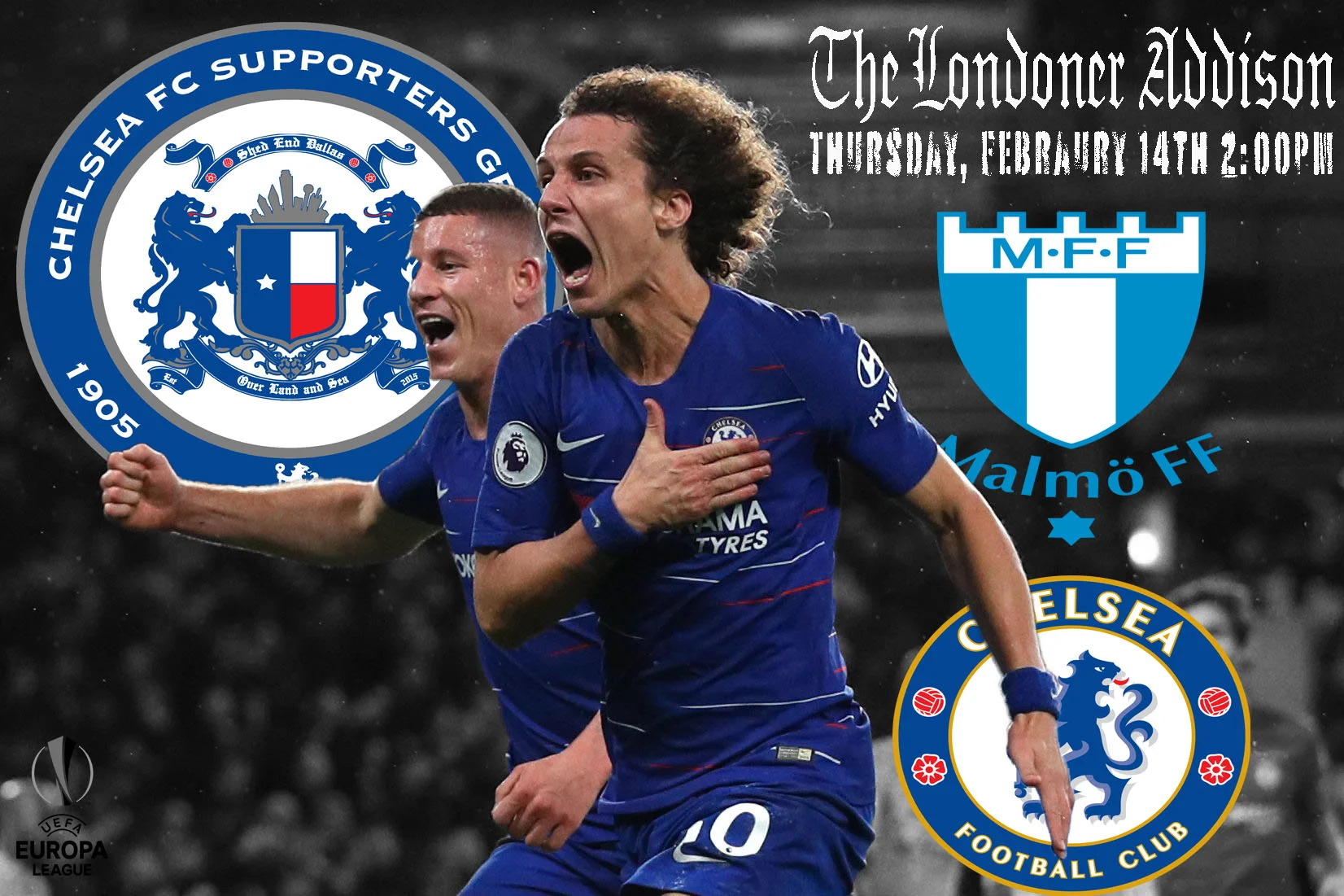 Malmo FF vs Chelsea FC (Europa League Rd of 32)