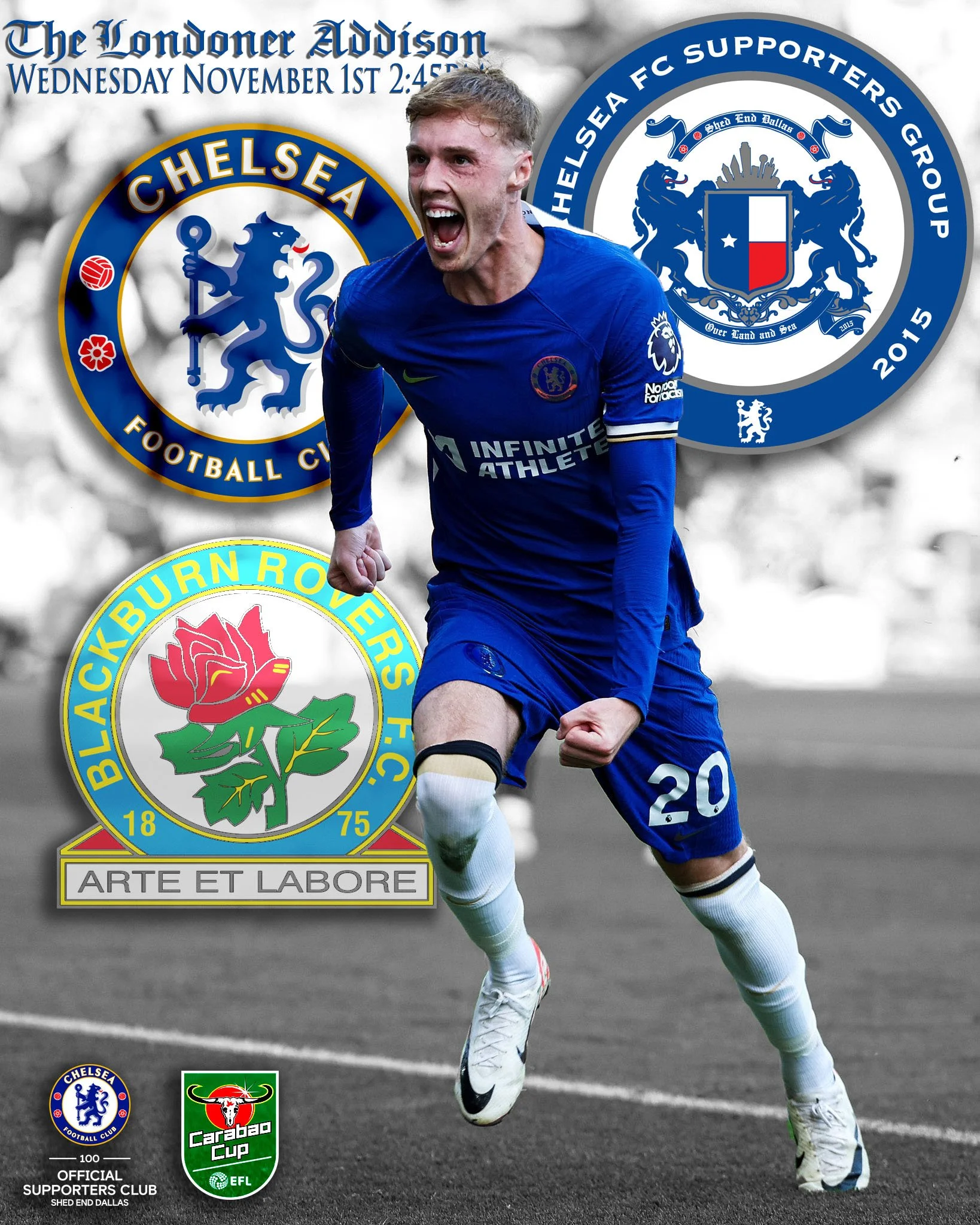 Chelsea FC vs Blackburn Rovers FC - Carabao Cup Rd. Of 16