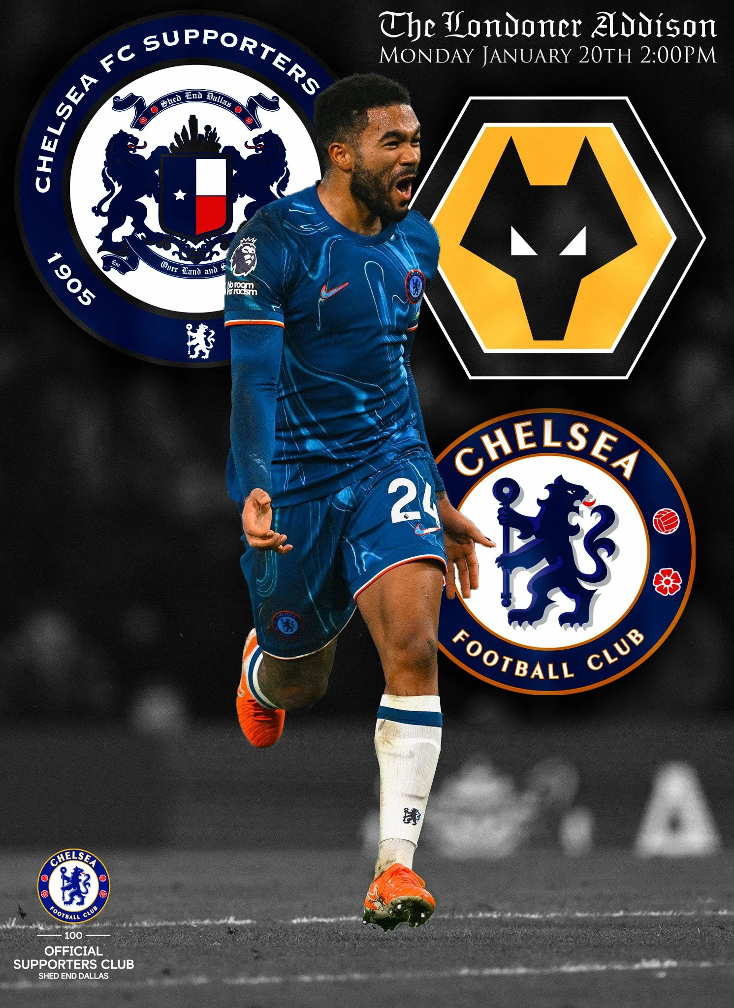 Chelsea FC vs Wolverhampton Wanderers FC - Match Day #22