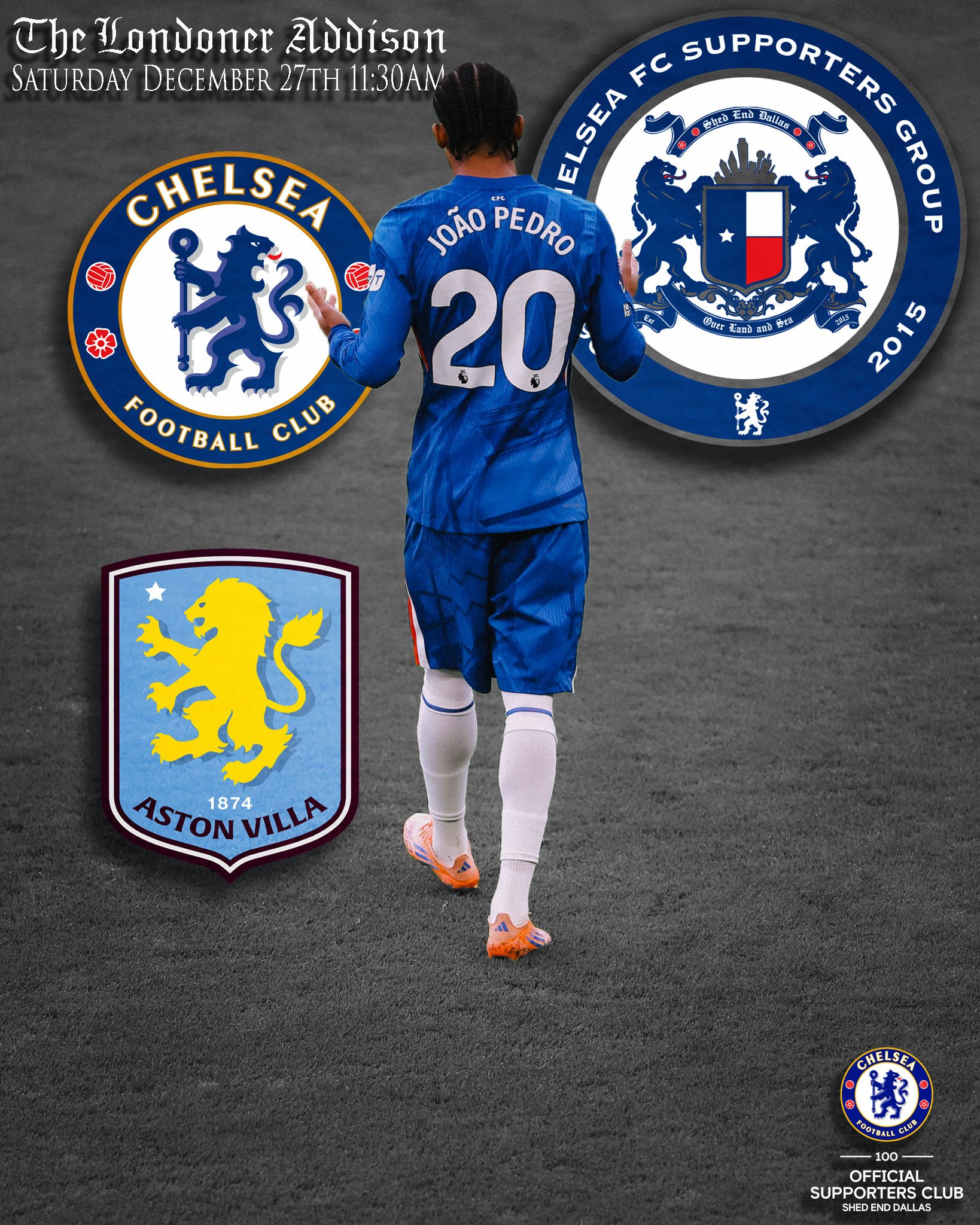 Chelsea FC vs Aston Villa FC - Match Day #18