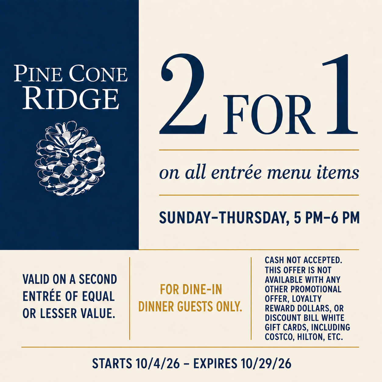 Pine Cone Ridge 2-for-1