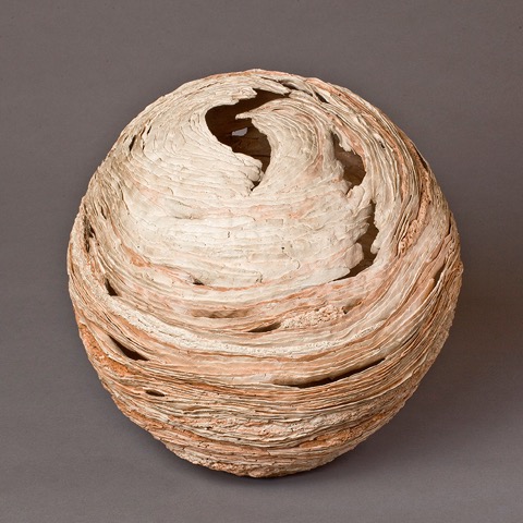 Almost Down to Earth 2010 clay, kiln- and pit-fired 12” dia.