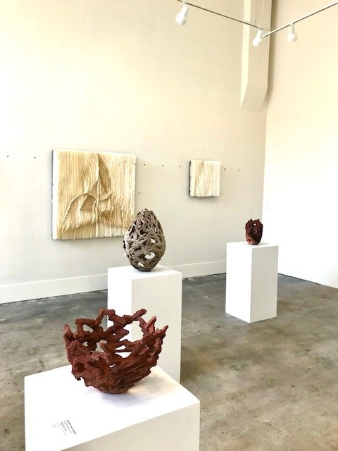  Gallery view,  Perry and Carlson Gallery,   Mt. Vernon, WA,  2019, 2-person show with Kandis Susol 