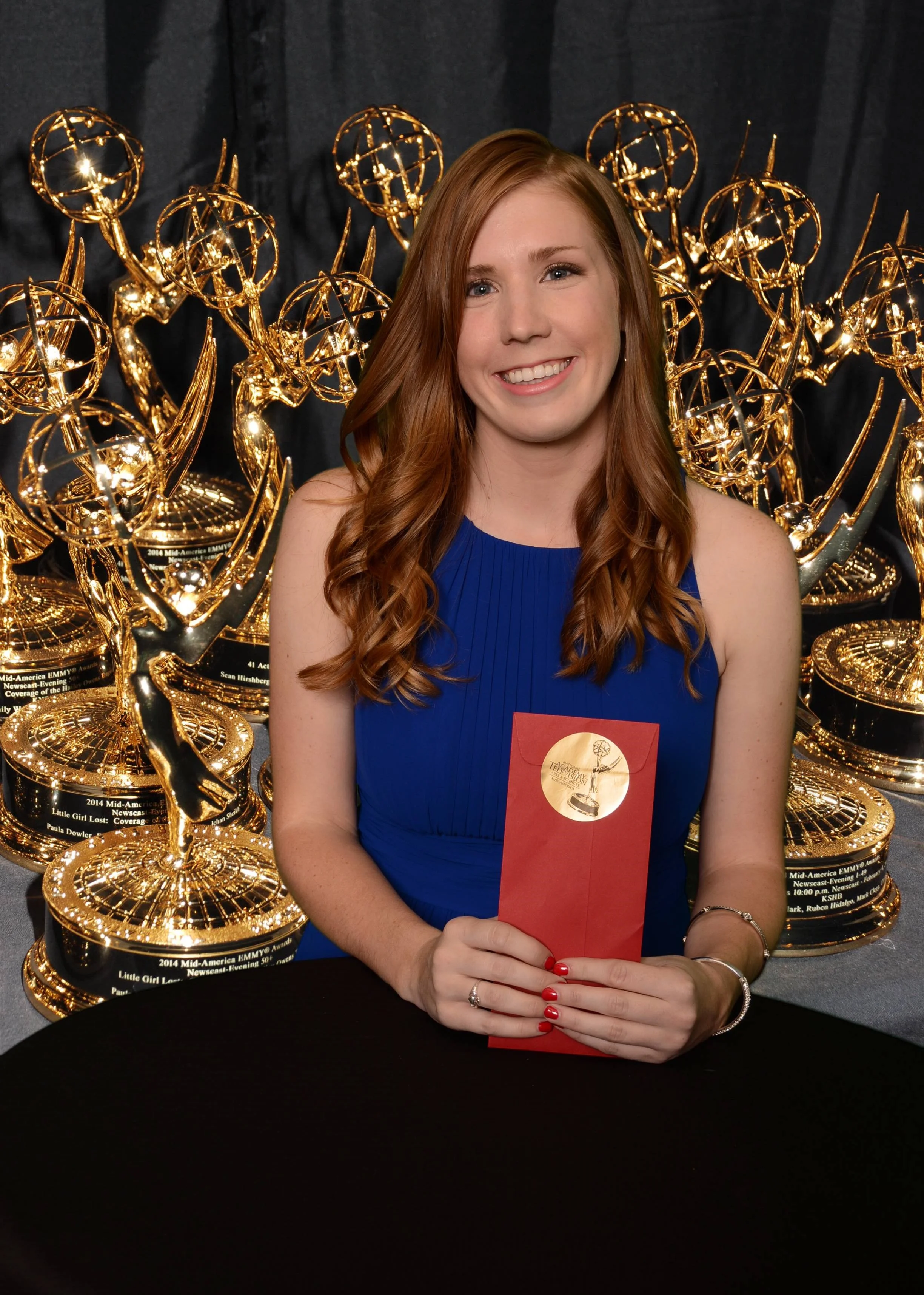 Senior Cailey Taylor at the National Academy of Television Arts and Sciences' Emmy gala.