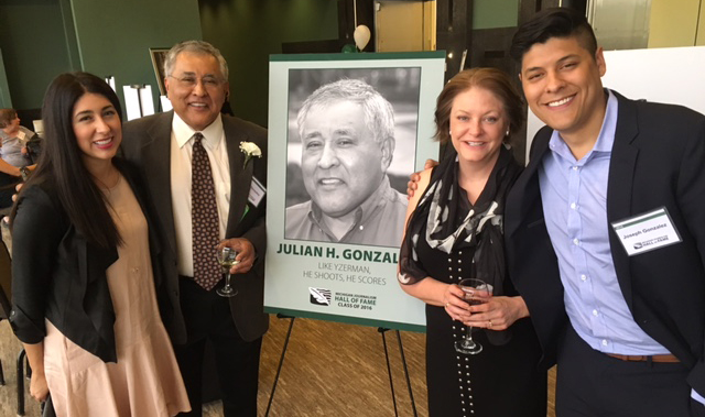 Julian Gonzalez with his daughter Sara, wife Janice and son Joseph.