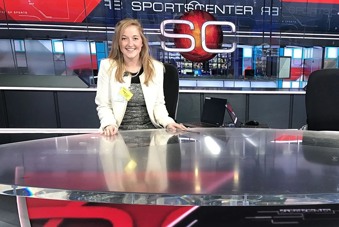 Alana Flinn interned for ESPN's SportsCenter during the Spring 2017 semester.