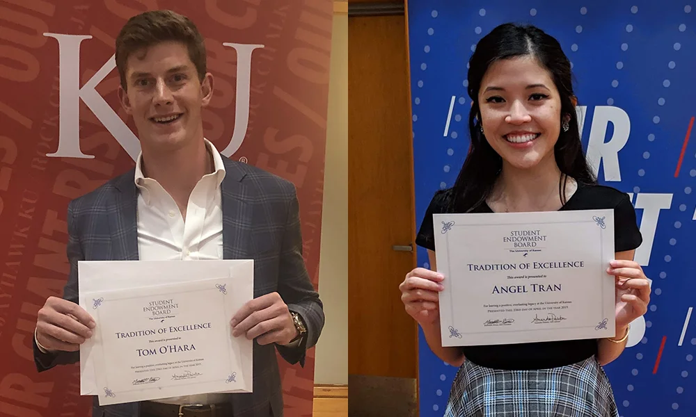 Thomas O’Hara (left) and Angel Tran (right)