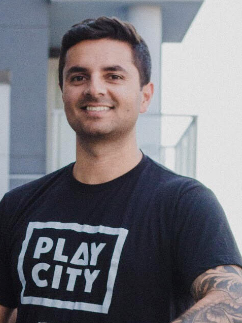 Hafiz Mitha - Founder The idea guy. When he's not community building, you're most likely to find him on the tennis court.