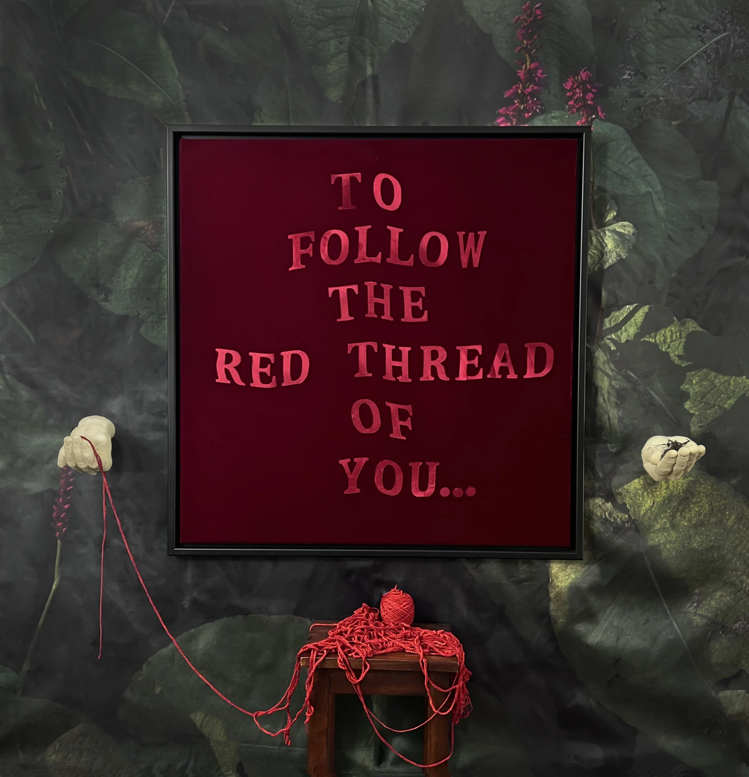 Red Thread in Indigo