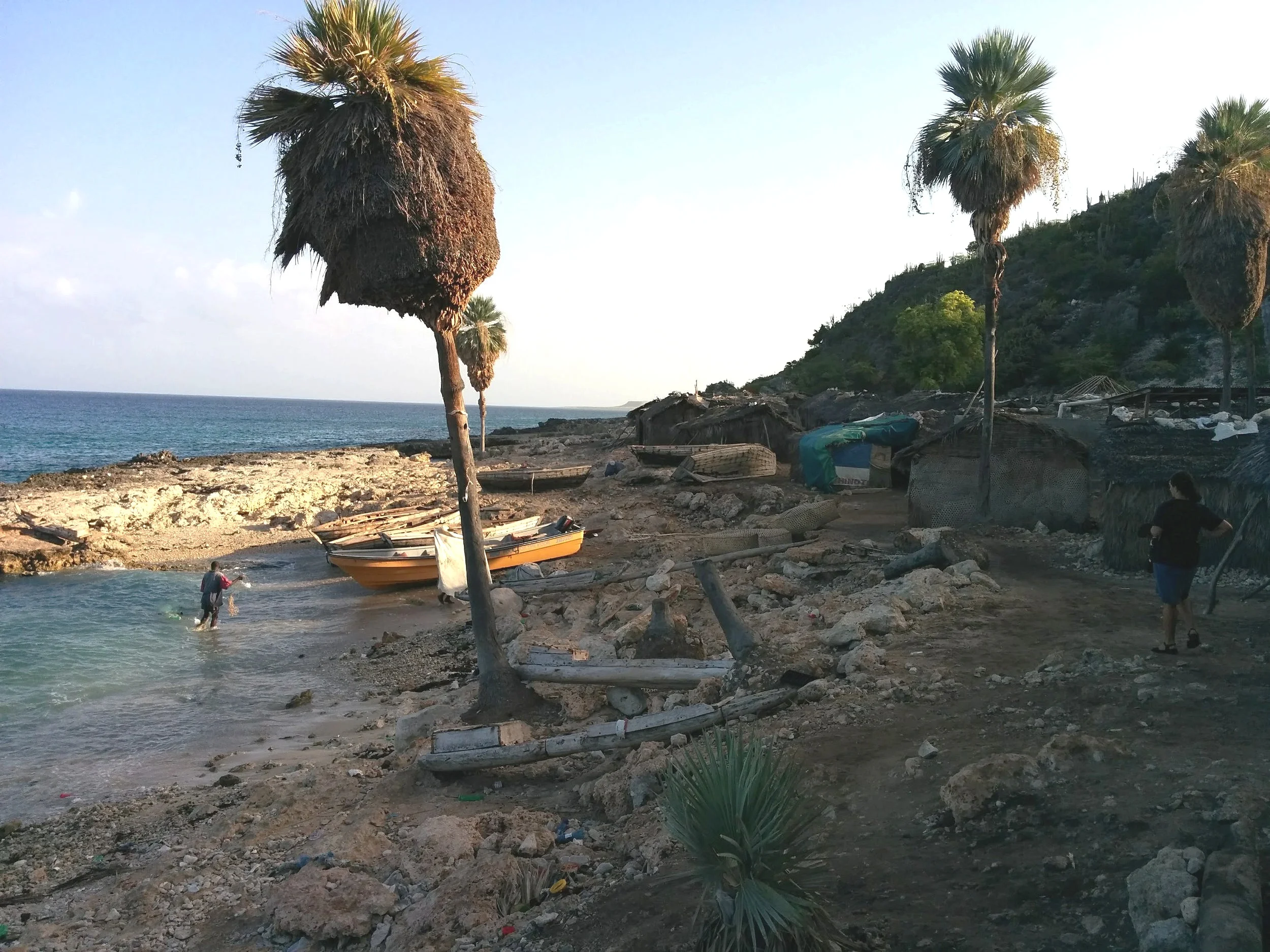 Kapafu fishing village. A 20 min boat ride from Mole St. Nicolas.