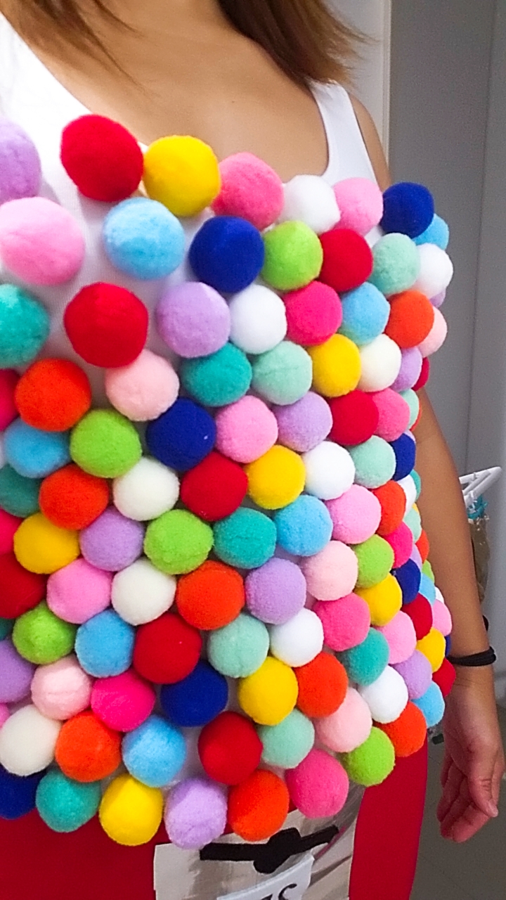  Needed some mini pom poms for the empty spaces 