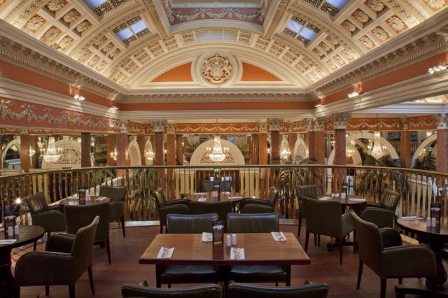The Mezzanine Level is the primary dining space with views over looking the main bar.