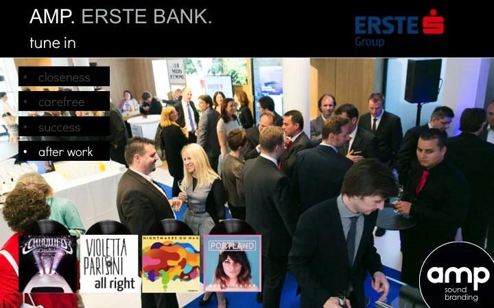 Erste Bank / amp sound branding / audio branding / branded music